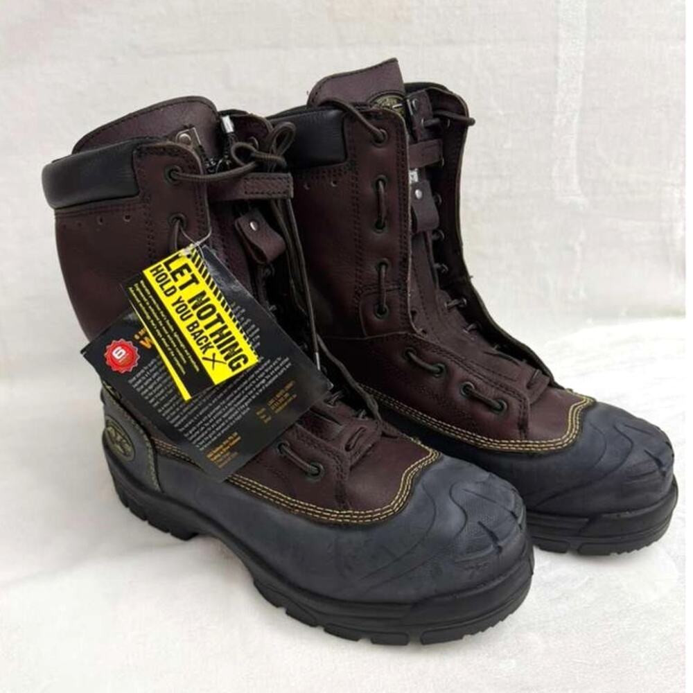 Oliver 65 Series 8" Leather Steel Toe Men's Metatarsal Brown Boots 65392 Sz 11.5